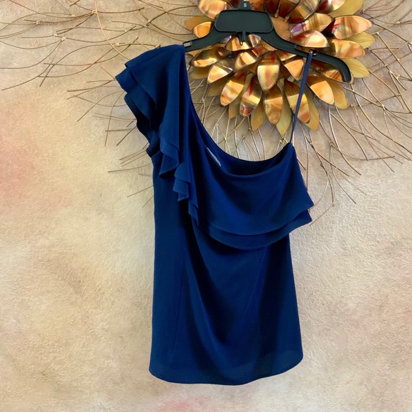 NWT MICHAEL Michael Kors blouse, Sz 6, Navy - Picture 4 of 5